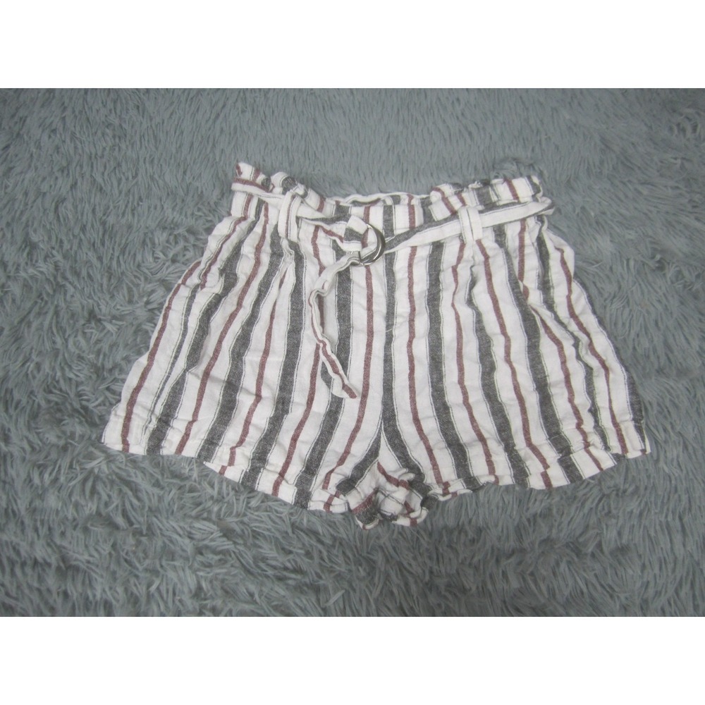 Love Tree Shorts Womens Small Casual Comfort Pull On Pockets Bermuda Linen